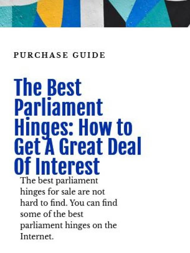 The Best Parliament Hinges: Get No.1 Great Deal Of Interest